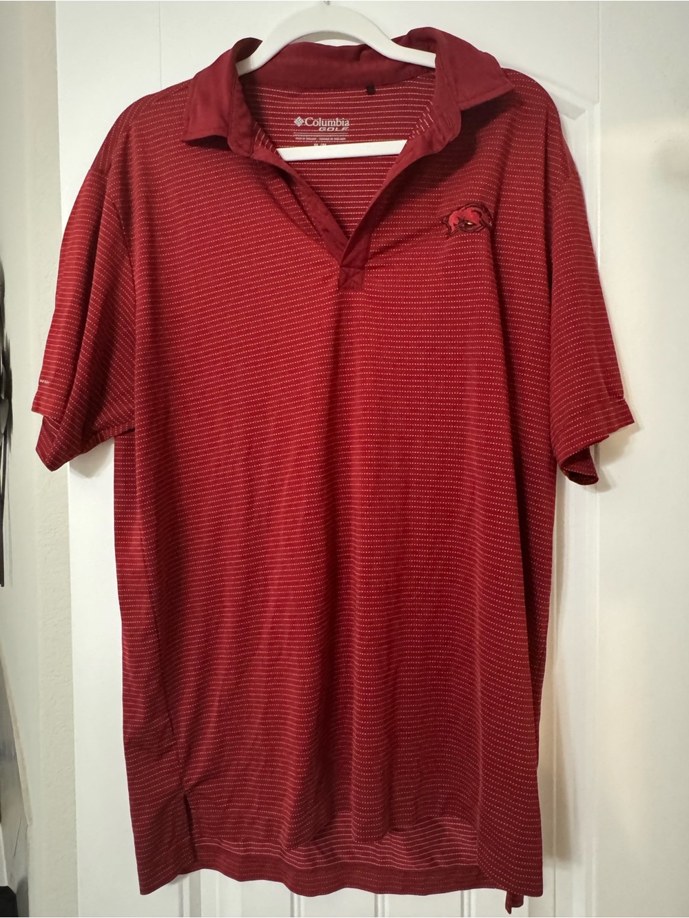 Razorback Columbia Golf Men's Red Polo Shirt